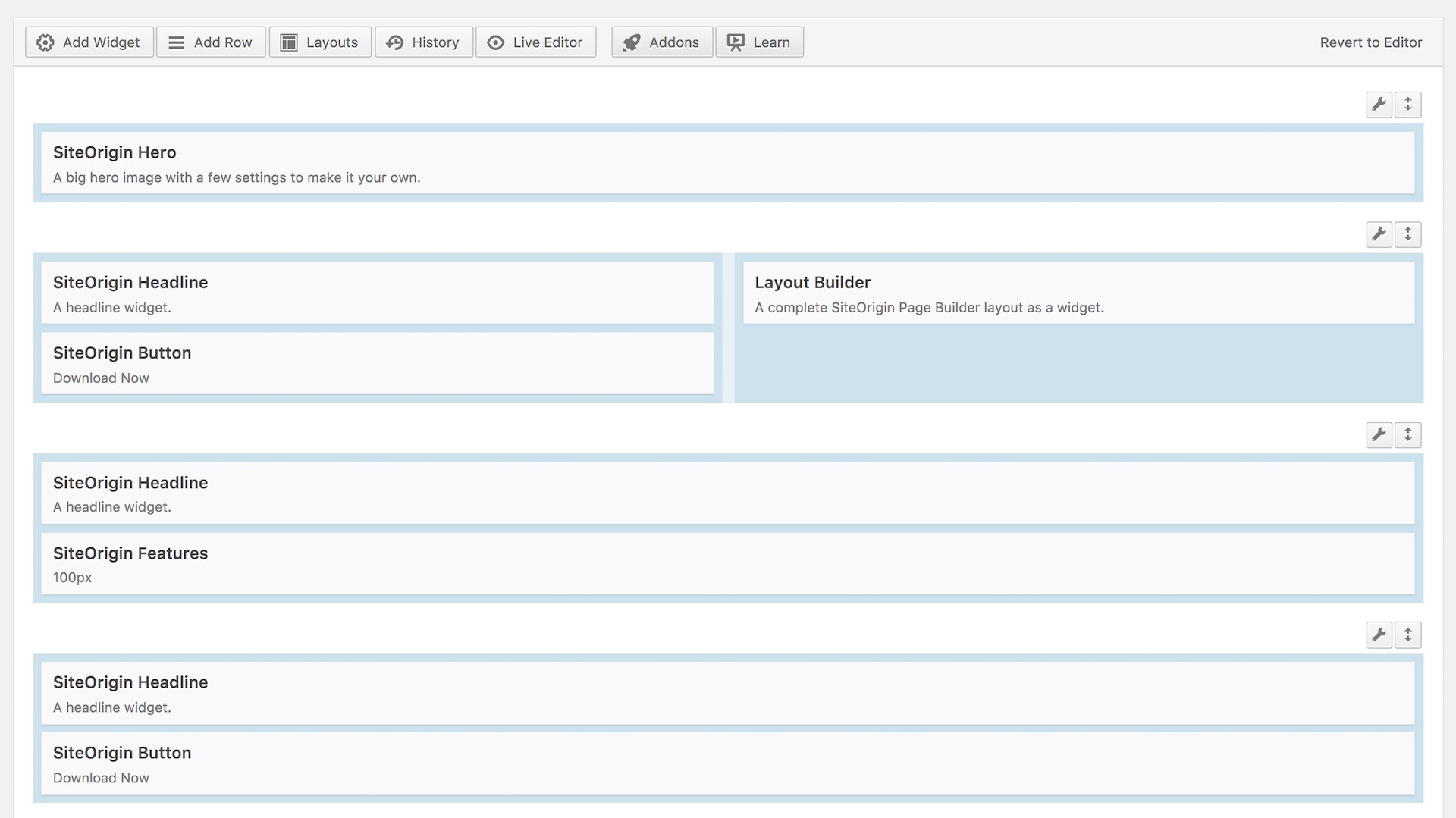 SiteOrigin Page Builder